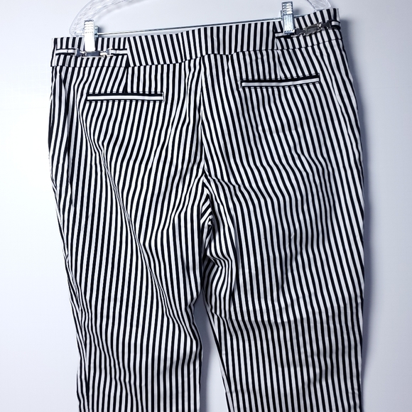 New York and Co. STRIPPED Ankle Pants - Picture 10 of 15